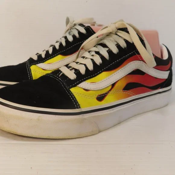 Men s Women s VANS Flame Old Skool suede low rise sneakers M/8 W/9.5 - Picture 10 of 13
